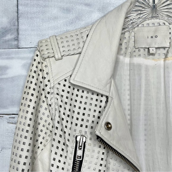 IRO Perforated Leather Jacket - Picture 3 of 10